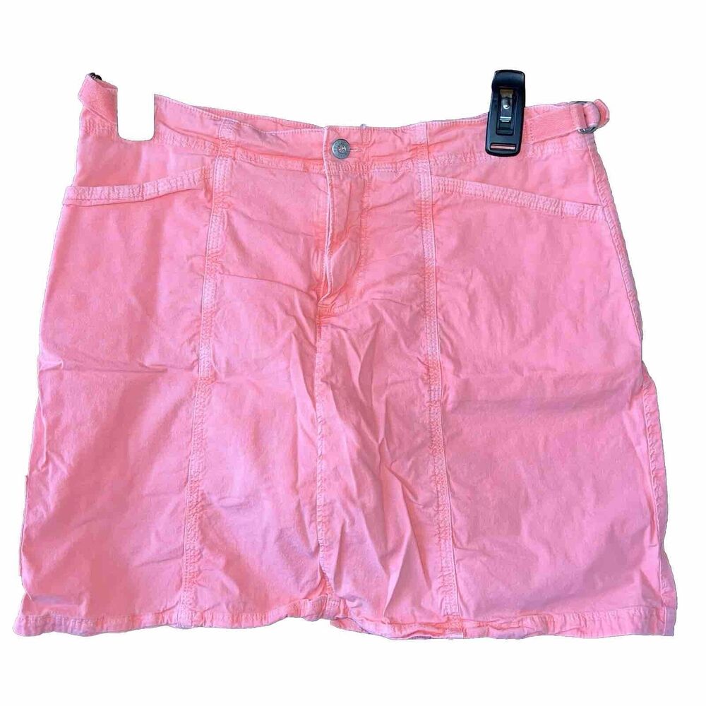 FRESH PRODUCE Cruiser Skort Skirt Floral Embroidery Sunset Coral Small